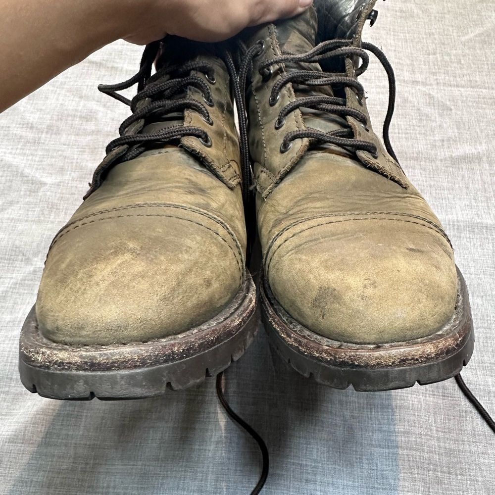 Thursday Boot Company Captain StormKing Dark Olive Leather Combat Boots Size 7.5 - Picture 11 of 13